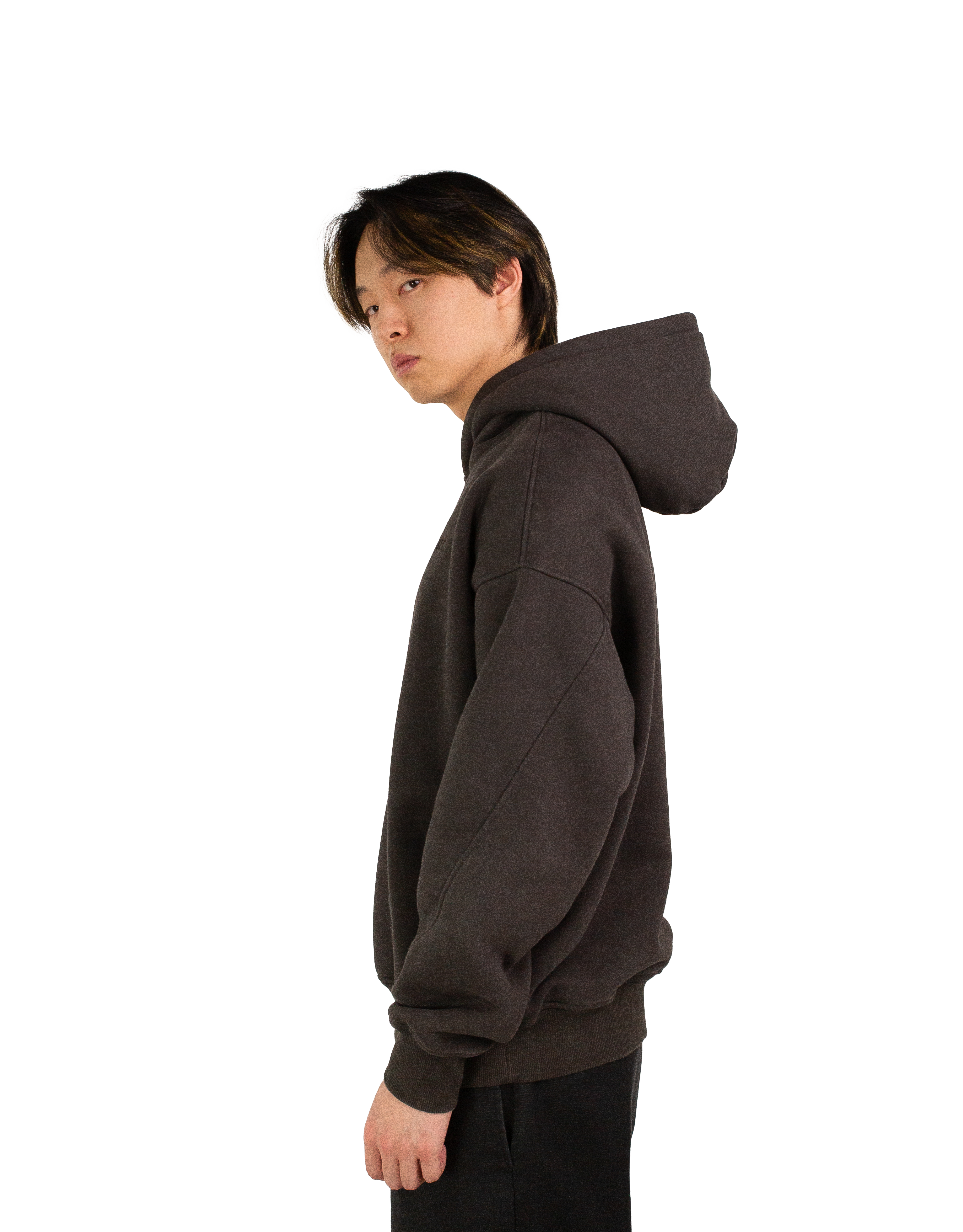 Drop shoulder hoodie: Shadow - XTZ APPAREL