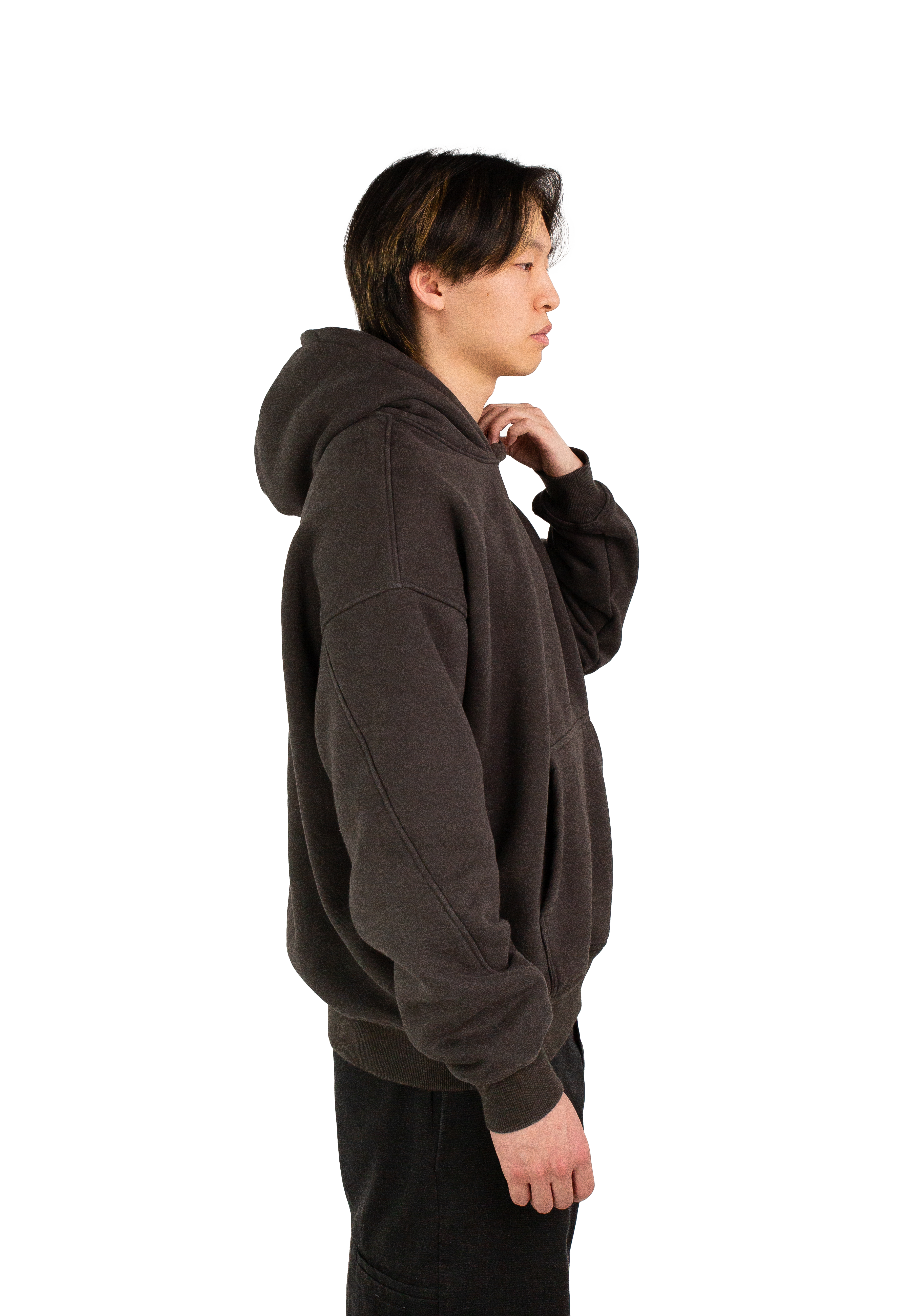 Drop shoulder hoodie: Shadow - XTZ APPAREL