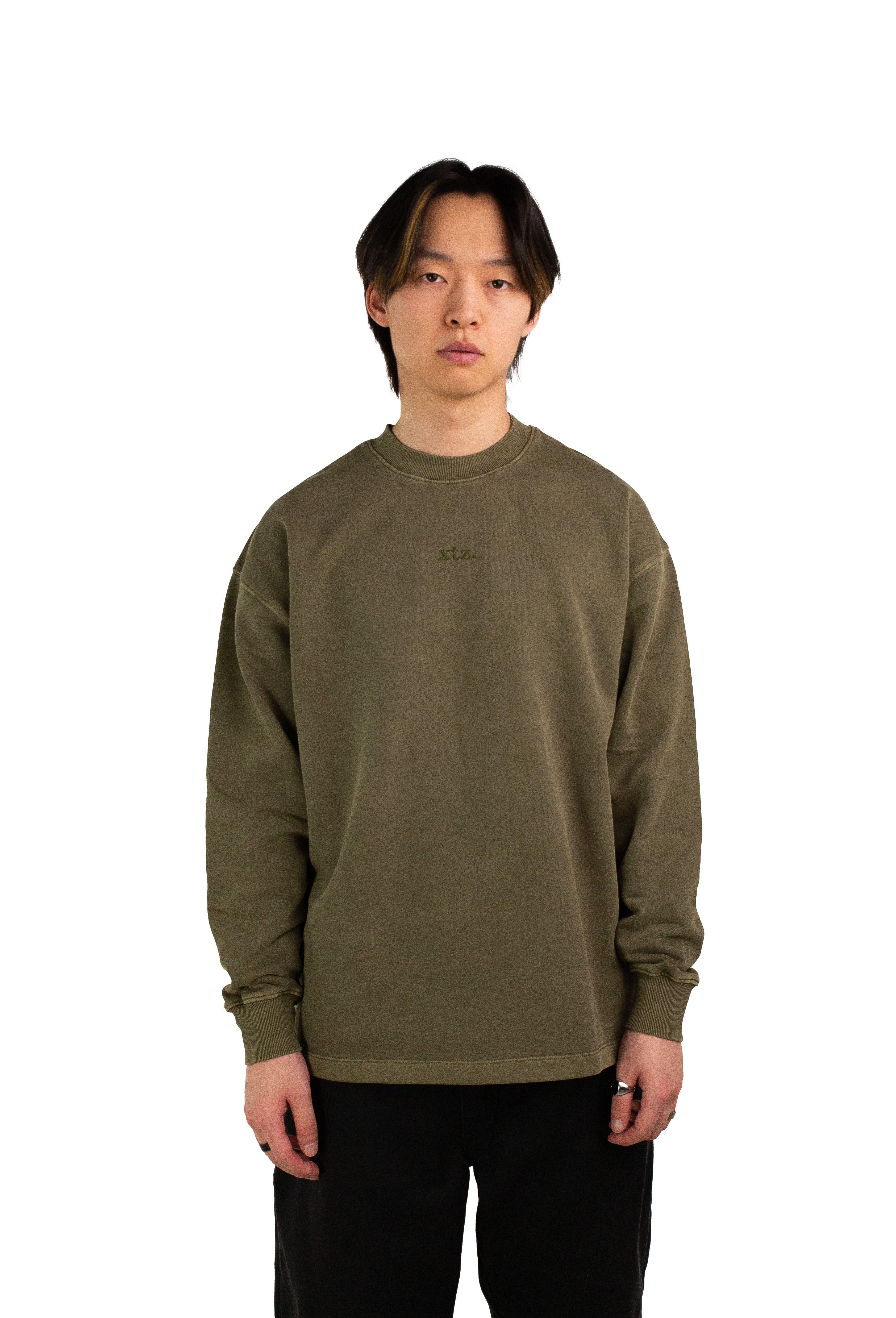 Oversized Crewneck: Moss XTZ APPAREL