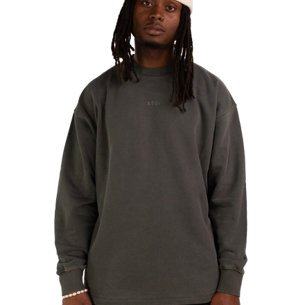 Oversized Crewneck: Ash Grey XTZ APPAREL