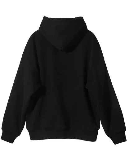 Drop shoulder hoodie: Black XTZ APPAREL