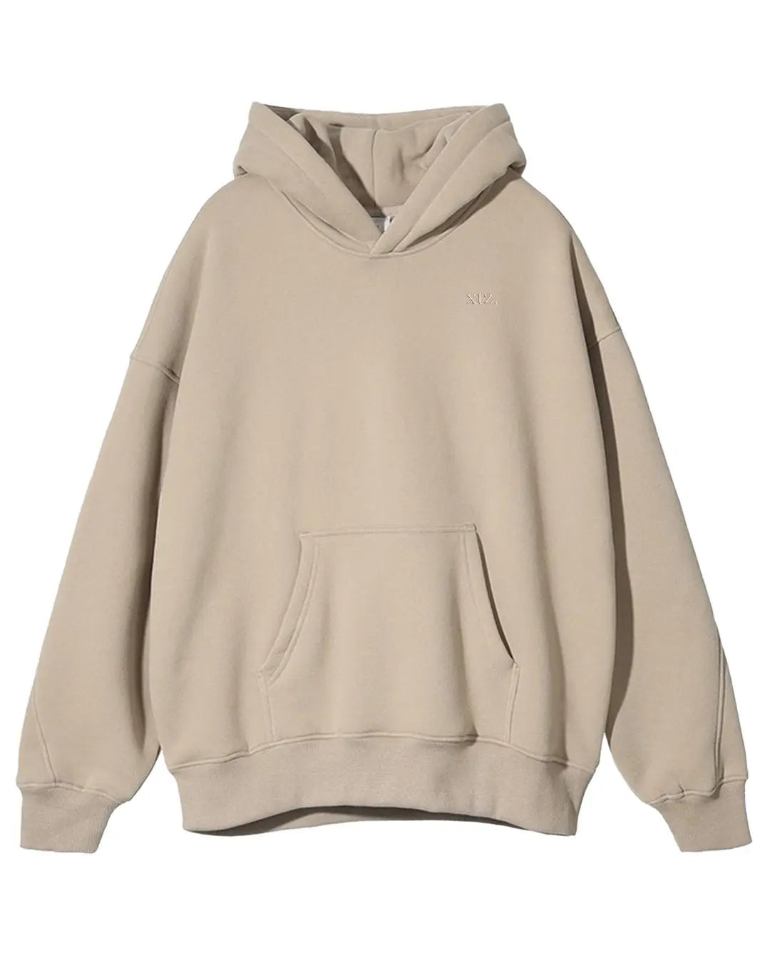 Drop shoulder hoodie: Sand XTZ APPAREL